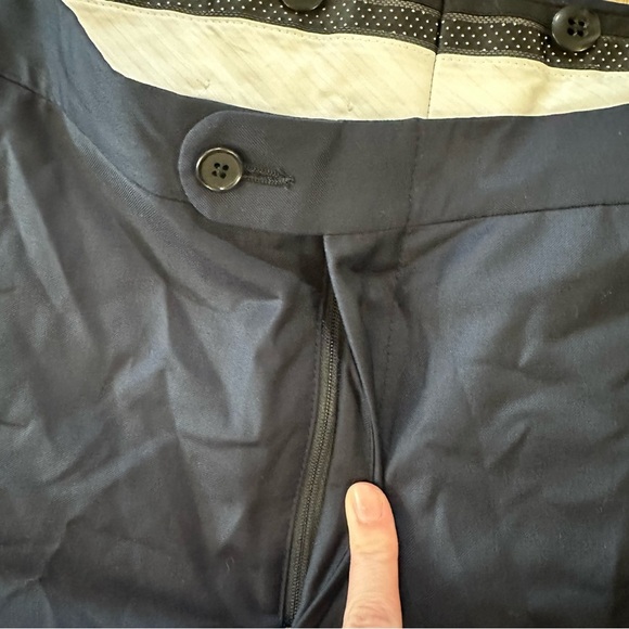 Barkley Tuxedo Men’s Navy Blue 100% Worsted Wool Dress Pants Size 43R 37W NWT - Picture 4 of 7